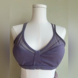 Lululemon Purple Sports Bra with Racerback Design